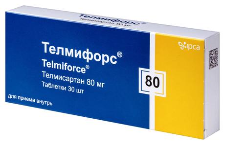Фото Телмифорс, таблетки, 80 мг, 30 шт.