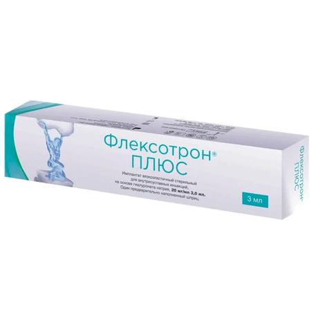 Фото Флексотрон Плюс, имплантат 20 мг/мл, шприц 3 мл, 1 шт.