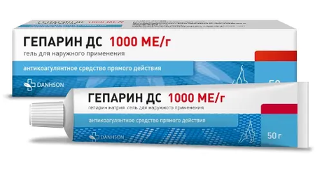 Фото Гепарин ДС, гель для наружного применения 1000 МЕ/г, 50 г