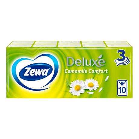 Фото Зева Делюкс, платочки носовые бумажные (ромашка), 100 шт.