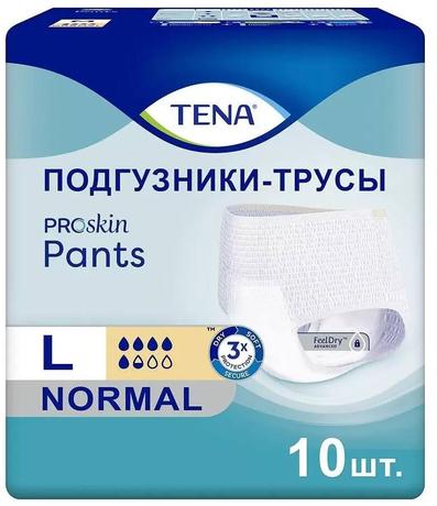 Фото Тена Пантс Нормал, подгузники-трусы (L), 10 шт.