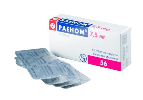 Фото Раеном, таблетки покрыт. плен. об. 7,5 мг, 56 шт.