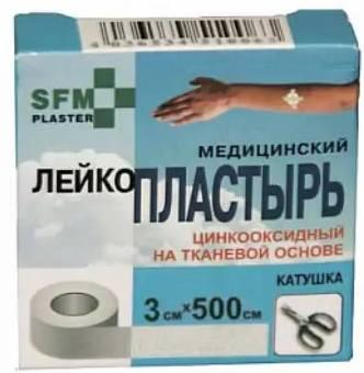 Фото Лейкопластырь на тканевой основе SFM Plaster, 3 см х 500 см