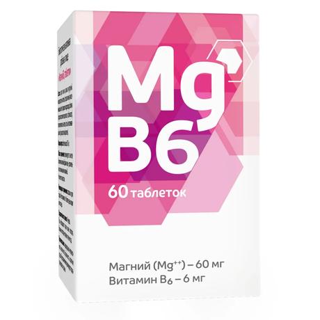 Фото Магний В6, таблетки 817 мг, 60 шт.