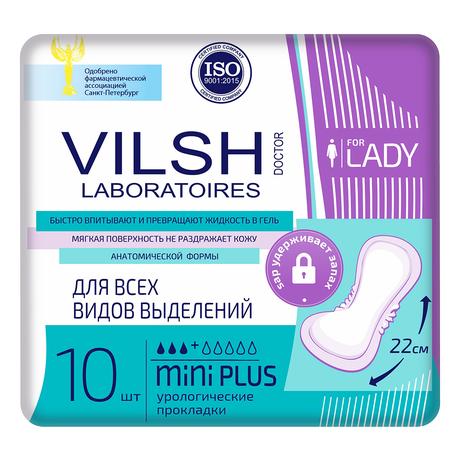 Фото Прокладки урологические ДОКТОР ВИЛШ Мини плюс (бортик-резинка), 10 шт.