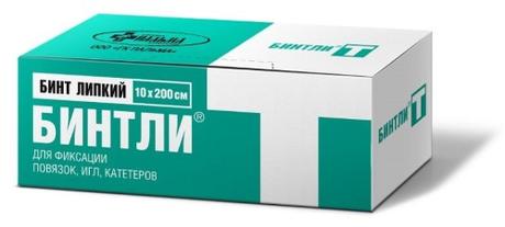 Фото Бинтли-т, бинт липкий нетканый для фиксации повязок 10x200 см