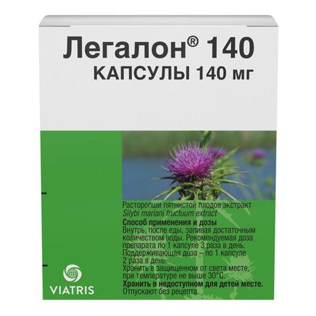 Фото Легалон, капсулы 140 мг, 60 шт.