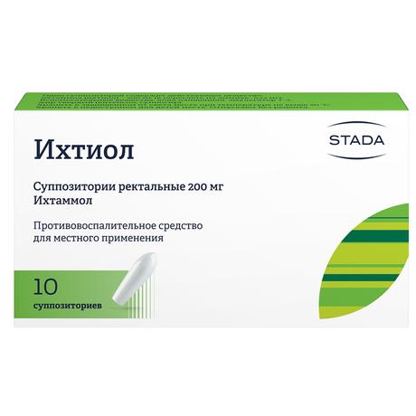 Фото Ихтиол, суппозитории ректальные 200 мг, 10 шт. (Нижфарм)