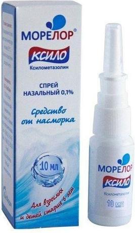Фото Морелор Ксило, спрей назальный, 0,1%, флакон 10 мл