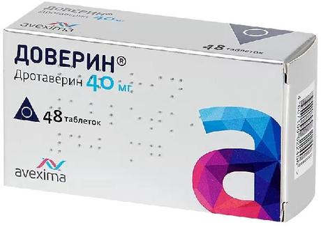 Фото Доверин, таблетки 40 мг, 48 шт.