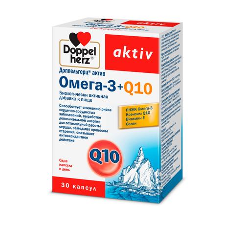 Фото Доппельгерц Актив Омега-3+Q10, капсулы, 30 шт.