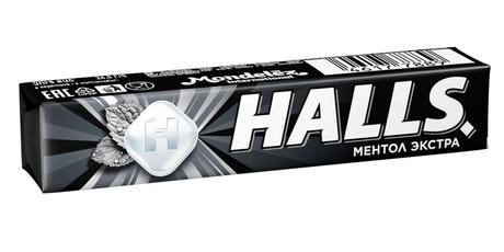 Фото Halls Ментол Экстра, карамель леденцовая (ментол/эвкалипт), 12 шт.
