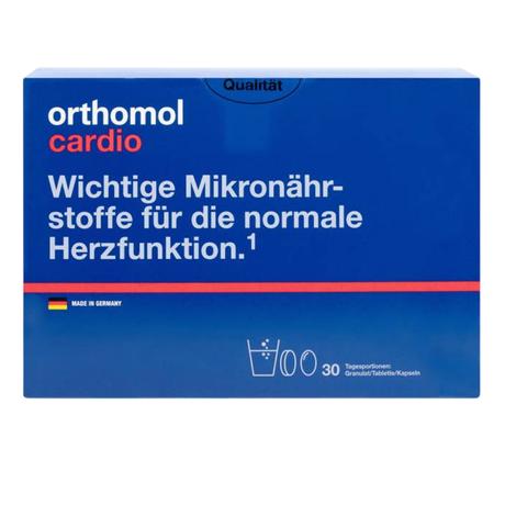Фото Ортомоль Кардио, порошок+таблетки+капсулы на 30 дней, 30 шт.