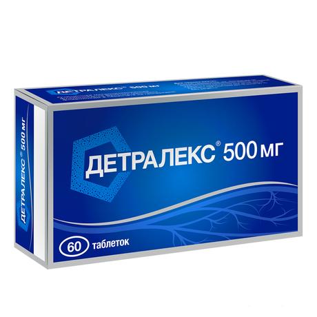 Фото Детралекс, таблетки покрыт. плен. об. 500 мг, 60 шт.