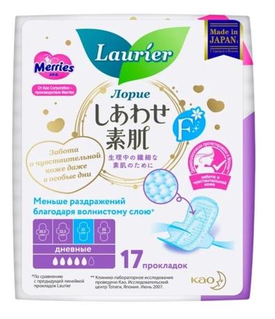 Фото Laurier F,  прокладки гигиенические дневные супертонкие с крылышками (25 см), 17 шт.