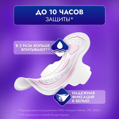 Фото Прокладки Libretta Экстра Плюс ночные, 7 шт.