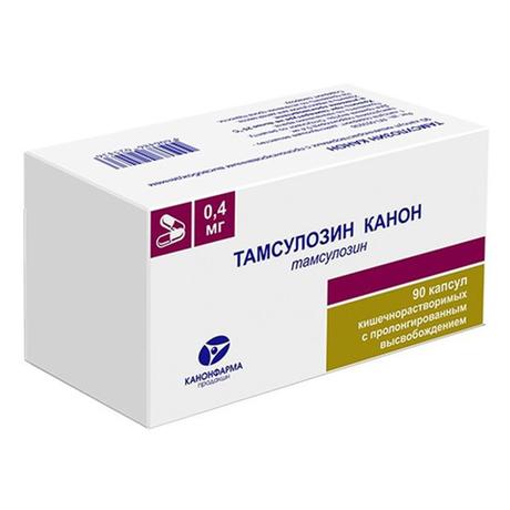 Фото Тамсулозин Канон, капсулы кишечнорастворимые с пролонгированным высвобождением 0.4 мг, 90 шт.