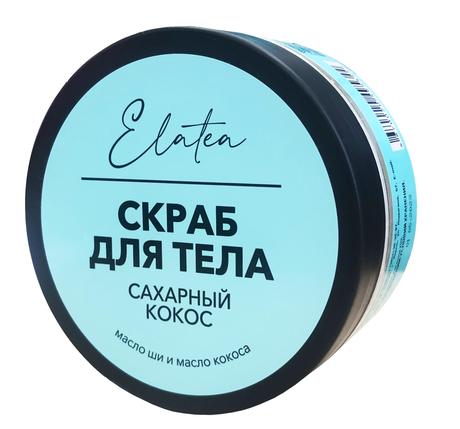 Фото Elatea Скраб для тела сахарный Кокос 200 г