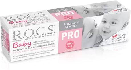 Фото Rocs PRO Baby, зубная паста (минеральная защита и нежный уход), 45 г