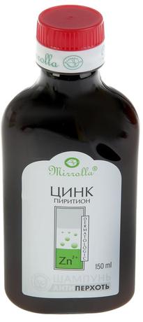 Фото Мирролла Шампунь от перхоти с цинк пиритионом 150 мл, 1 шт.
