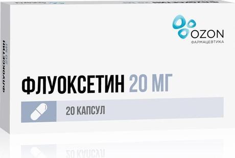 Фото Флуоксетин, капсулы 20 мг, 20 шт. (Озон)
