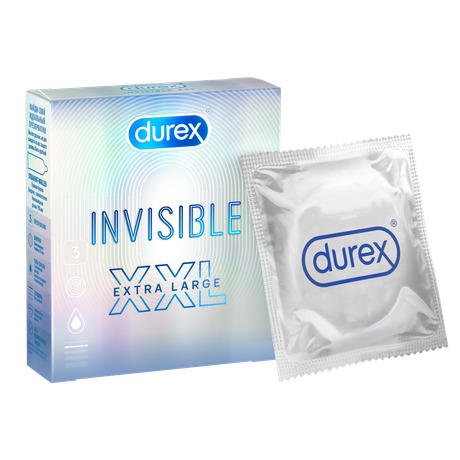 Фото Durex Invisible XXL, презервативы, 3 шт.
