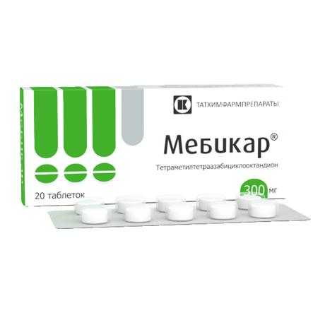 Фото Мебикар, таблетки 300 мг, 20 шт.