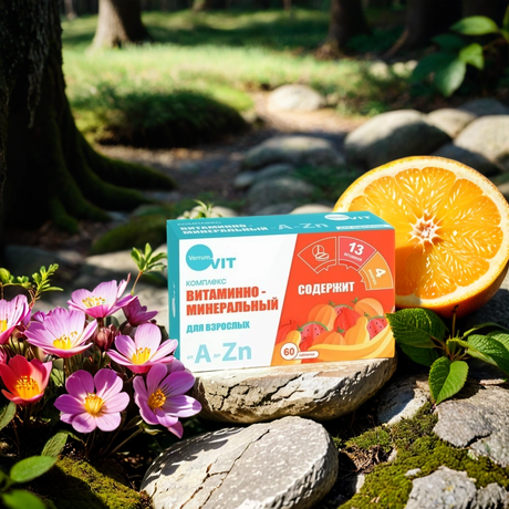 Фото Verrum Vit, витаминно-минеральный комплекс от А до Zn, таблетки, 60 шт.