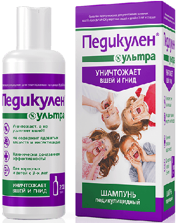 Фото Педикулен Ультра, шампунь, 200 мл