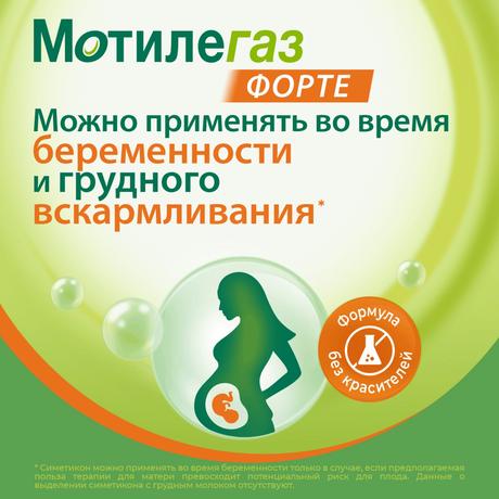Фото Мотилегаз Форте, капсулы 120 мг, 40 шт.