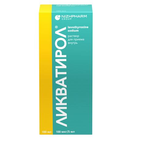 Фото Ликватирол 100 мкг/5 мл, раствор для внутреннего применения флакон (+пипетка и адаптер), 100 мл