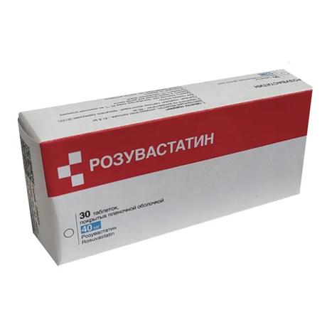 Фото Розувастатин таблетки, покрытые пленочной оболочкой 40 мг, 30 шт. (Биохимик)