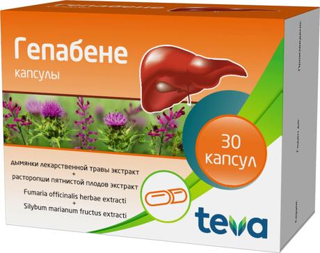 Фото Гепабене, капсулы, 30 шт.