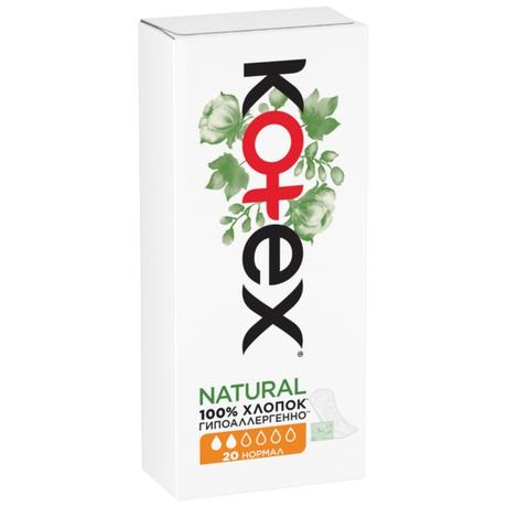 Фото Kotex Natural Нормал, прокладки ежедневные, 20 шт.