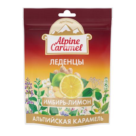 Фото Alpine Caramel, леденцы со вкусом имбирь-лимон, 75 г