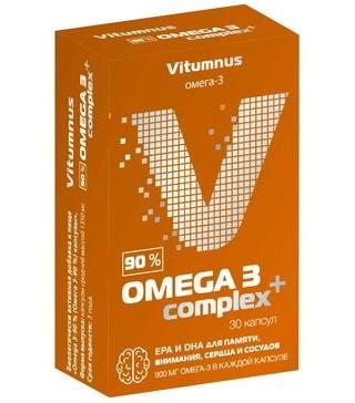 Фото VitUmnus Omega-3 90%, капсулы, 30 шт.
