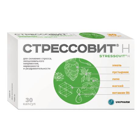 Фото Стрессовит Н, капсулы, 30 шт.