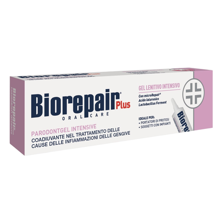 Фото Biorepair Plus Parodontgel Intensive Soothing gel/Биорепейр Плюс Пародонтгель интенсивный успокаивающий гель, 20 мл 
