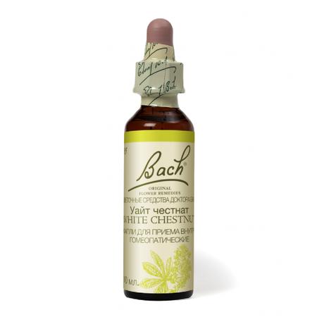 Фото Капли Баха Уайт Честнат №35, капли гомеопатические флакон, 10 мл