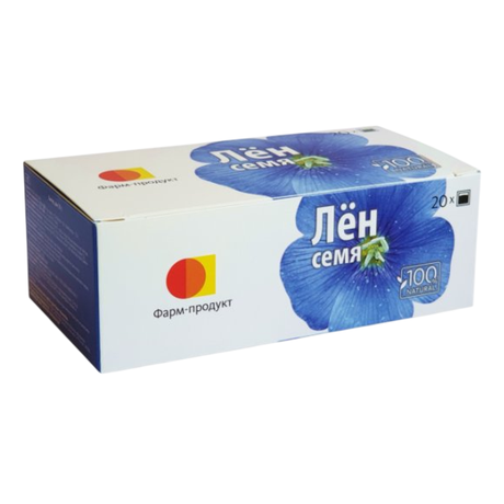 Фото Лен семя, фиточай фильтр-пакеты 1.5 г, 20 шт.