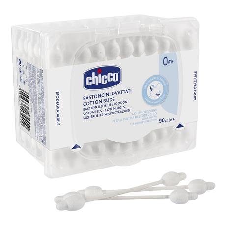 Фото Chicco, палочки ватные детские с ограничителем, 90 шт.
