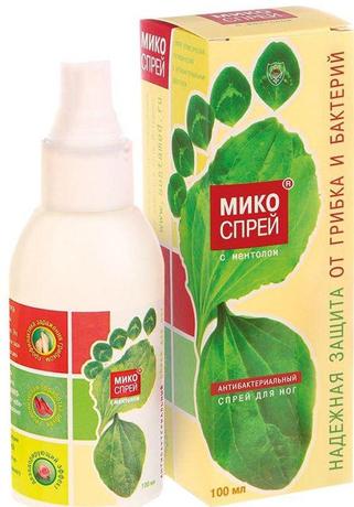 Фото Микоспрей с антибактериальным действием, 100 мл