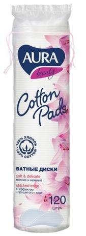 Фото Aura Beauty, ватные диски, 120 шт.