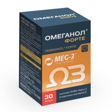 Фото Омеганол Форте, капсулы массой 0,5 г, 30 шт.