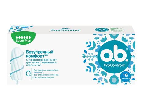 Фото o.b. ProComfort Super plus, тампоны, 16 шт.