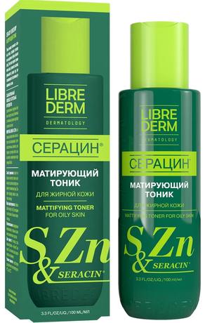 Фото Librederm Серацин, матирующий тоник 100 мл, 1 шт.