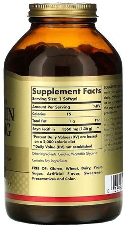 Фото Солгар Натуральный соевый лецитин, капсулы, 100 шт.