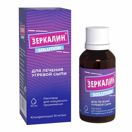 Фото Зеркалин, раствор спиртовой 10 мг/мл, 30 мл