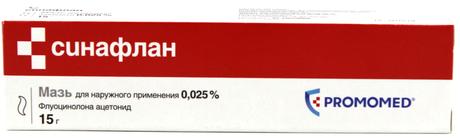 Фото Синафлан, мазь 0.025%, 15 г (Биохимик)
