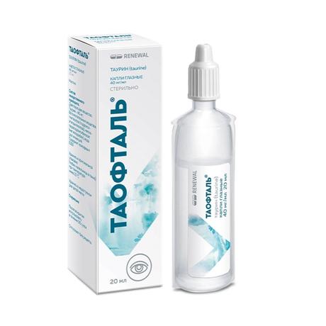 Фото Таофталь капли глазные, 40 мг/мл тюбик-капельница 20 мл
